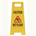 Wet floor/caution PP safety warning sign